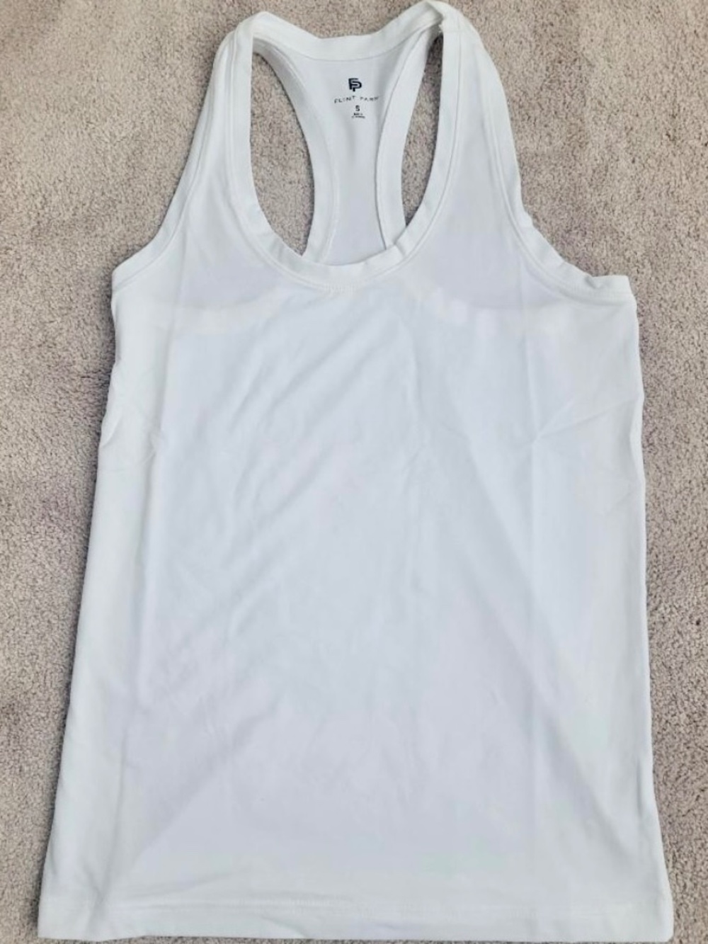 FLINT PARK Women's Volley Tank Top Size Small White